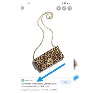 Charming Charlie Leopard print wallet